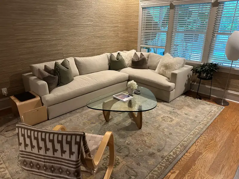 Bruno Leather Chaise Sectional