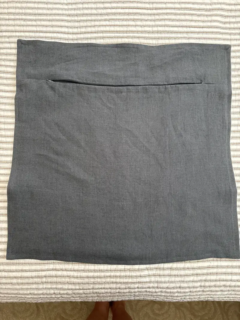 European Linen Flange Edge Pillow Cover