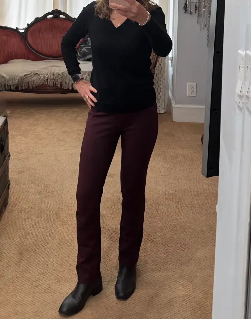 Customer image of Ultra-Stretch Ponte Straight Leg Pants