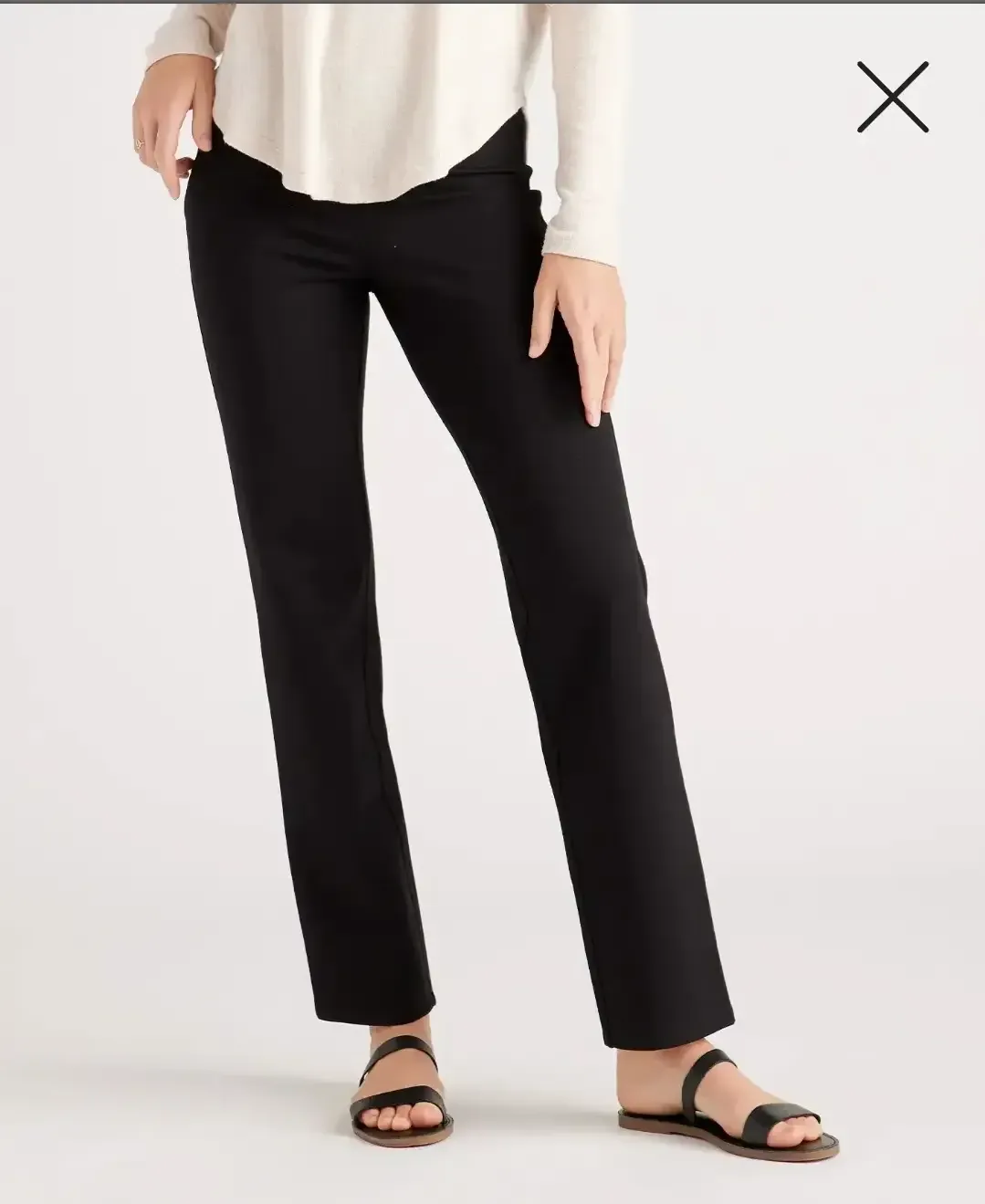 Customer image of Ultra-Stretch Ponte Straight Leg Pants