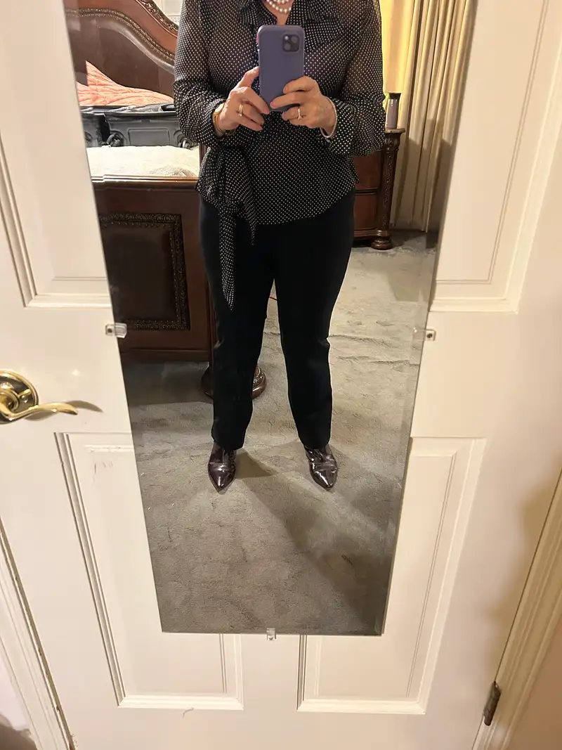 Customer image of Ultra-Stretch Ponte Straight Leg Pants