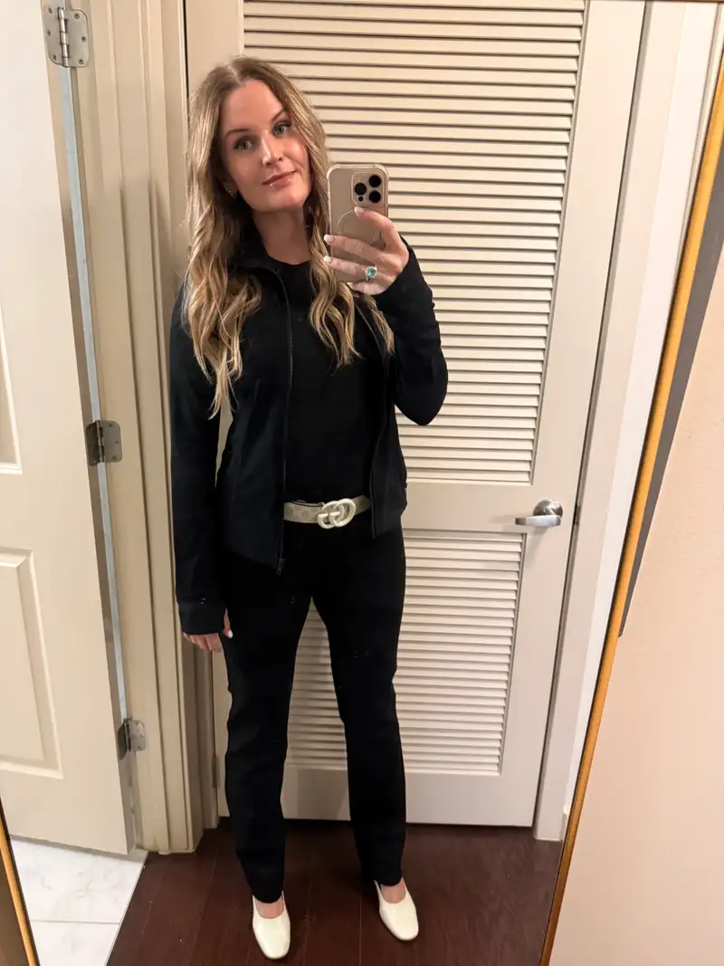 Customer image of Ultra-Stretch Ponte Straight Leg Pants