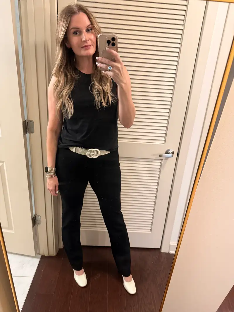 Customer image of Ultra-Stretch Ponte Straight Leg Pants
