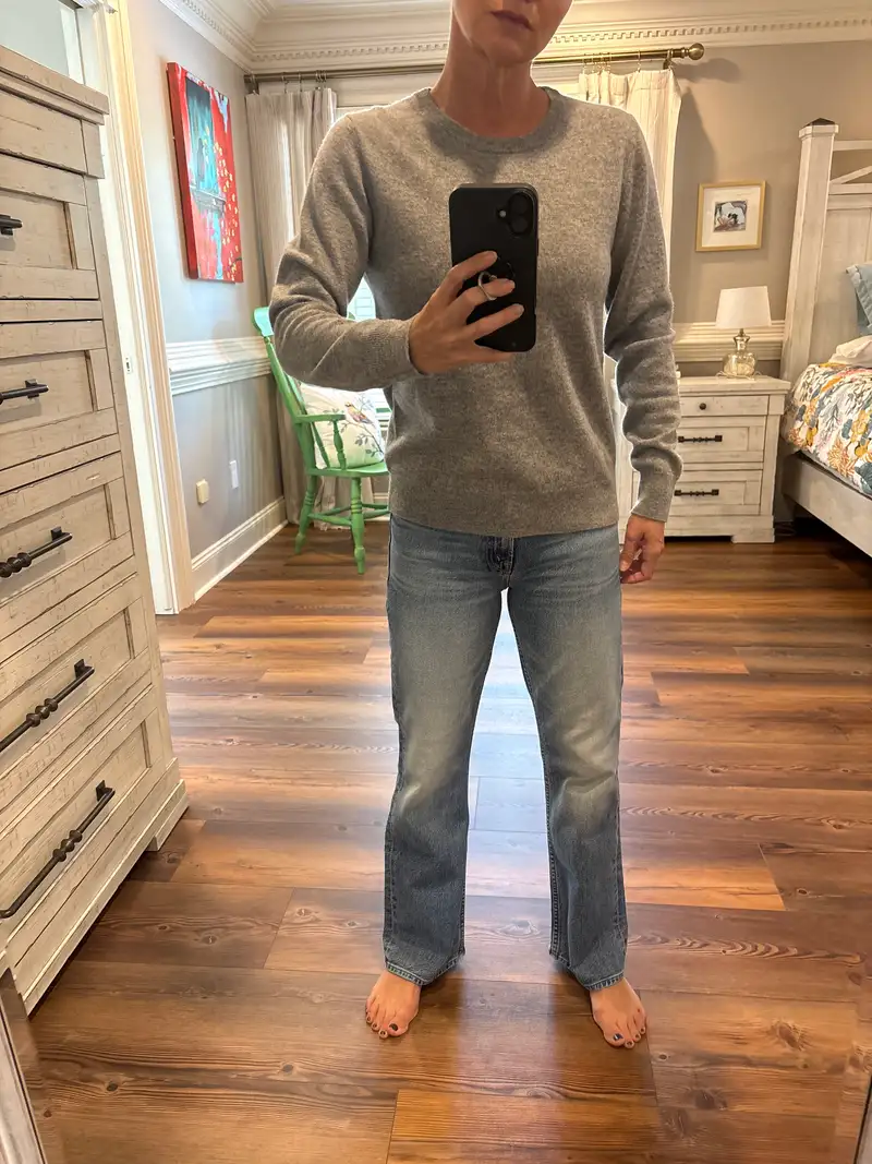 Customer image of Mongolian Cashmere Crewneck Sweater