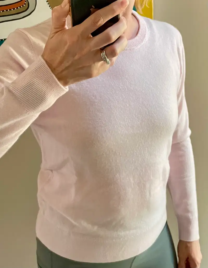 Customer image of Mongolian Cashmere Crewneck Sweater
