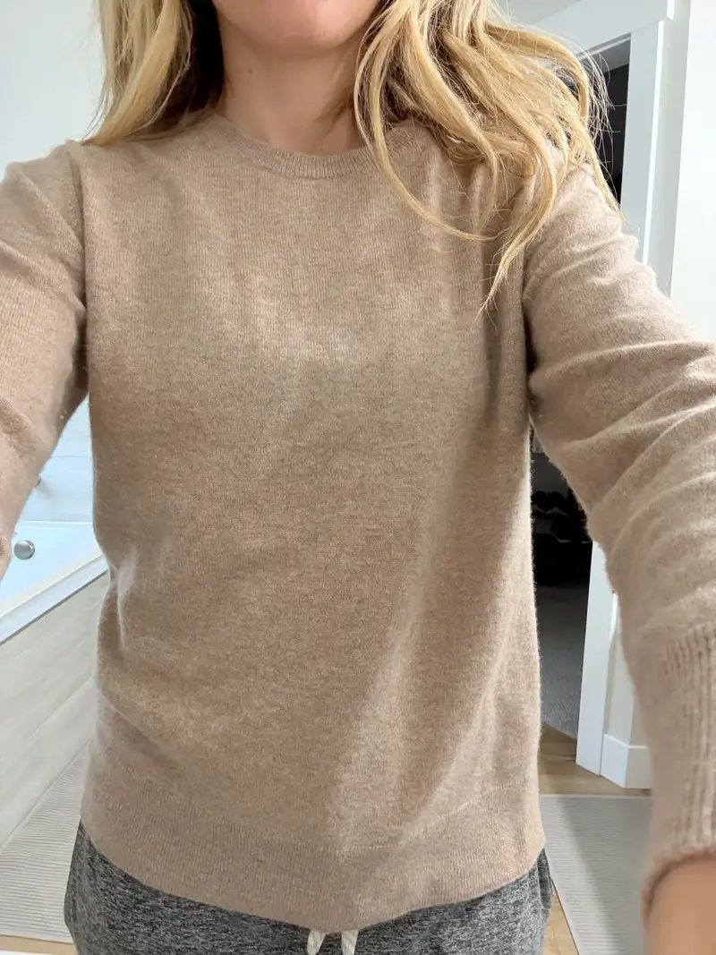 Customer image of Mongolian Cashmere Crewneck Sweater