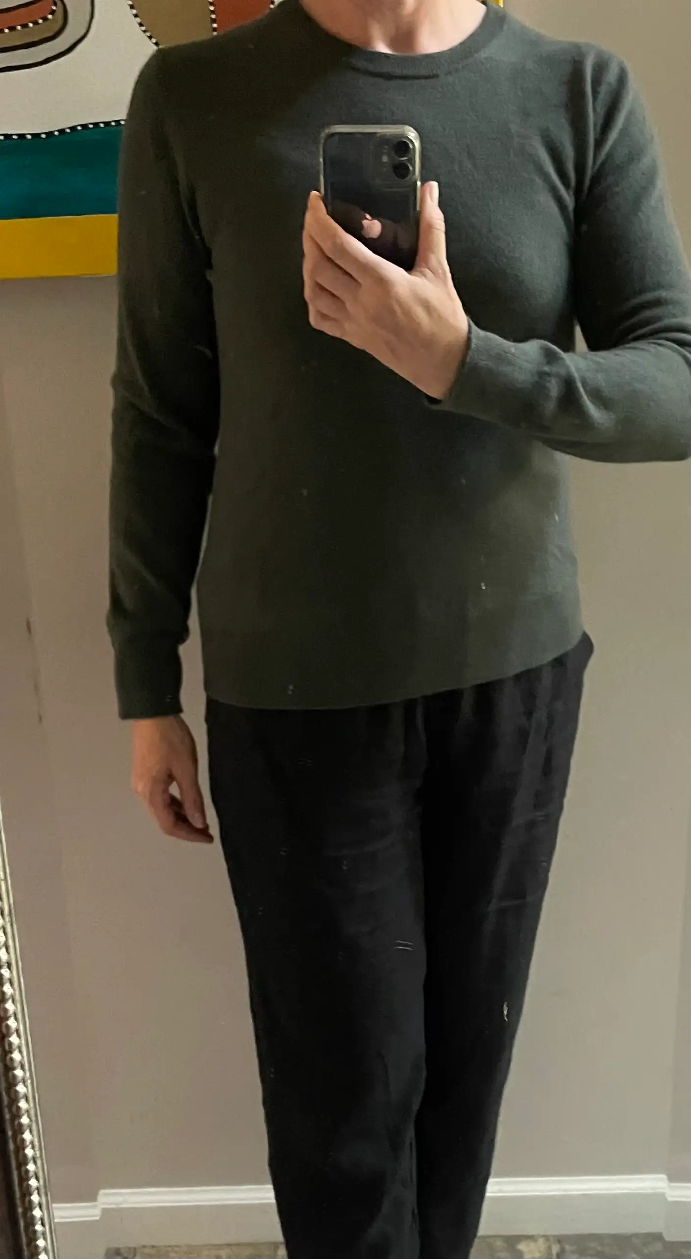 Customer image of Mongolian Cashmere Crewneck Sweater