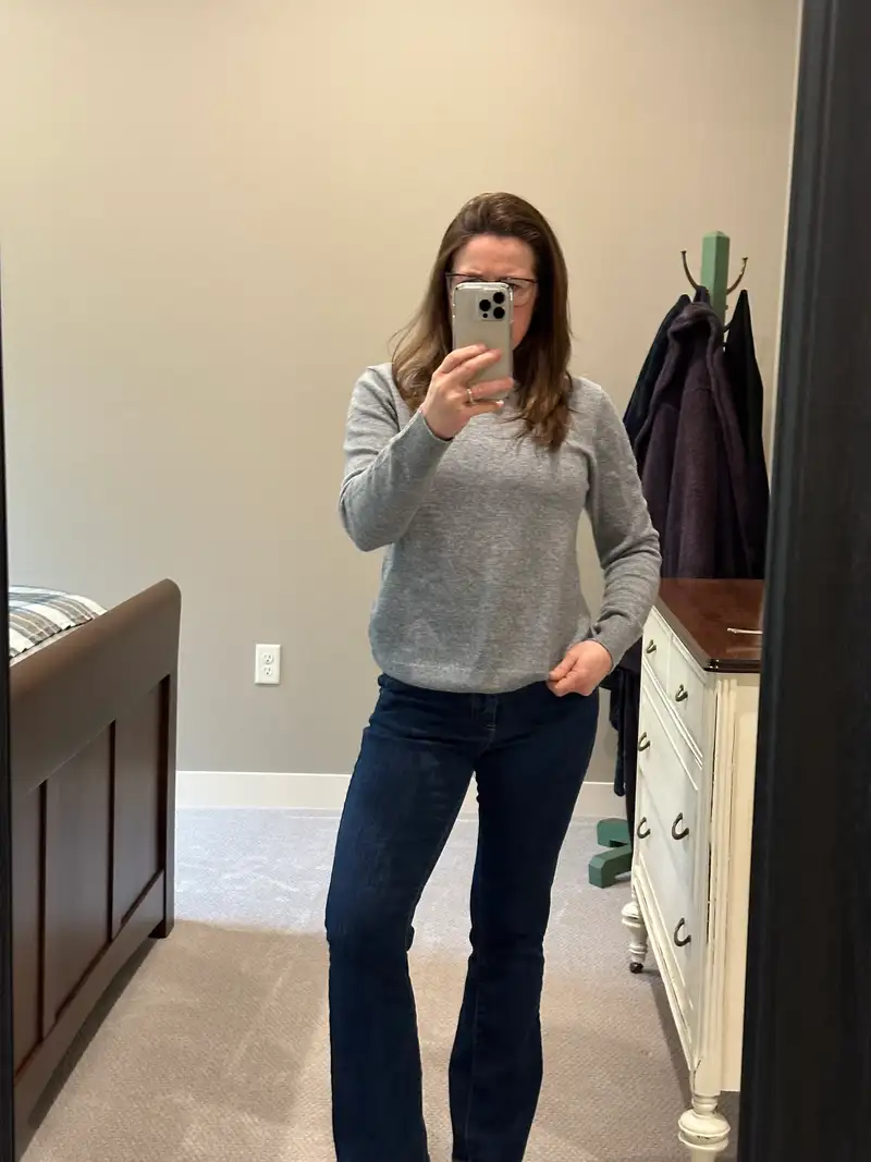 Customer image of Mongolian Cashmere Crewneck Sweater