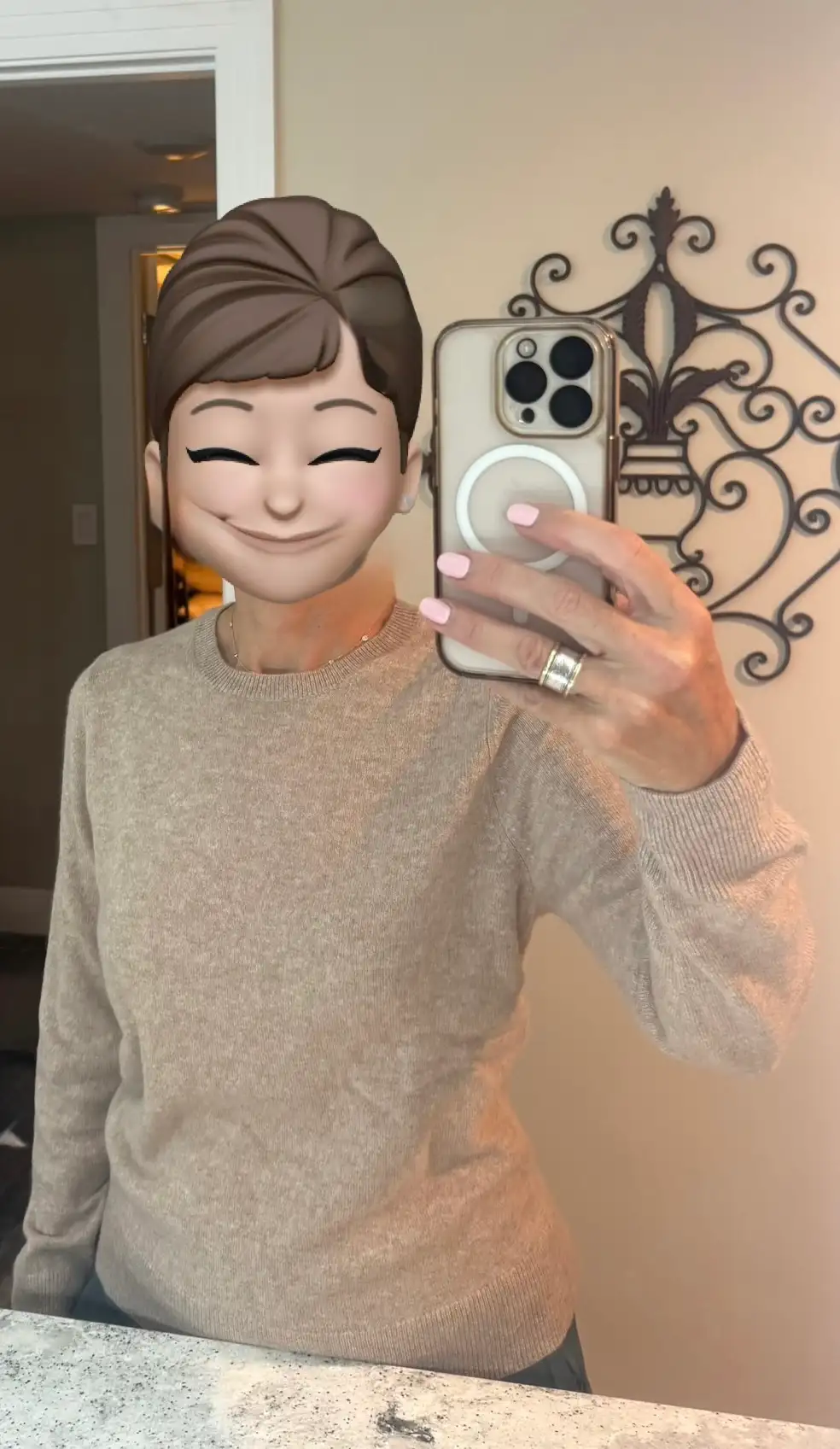 Customer image of Mongolian Cashmere Crewneck Sweater