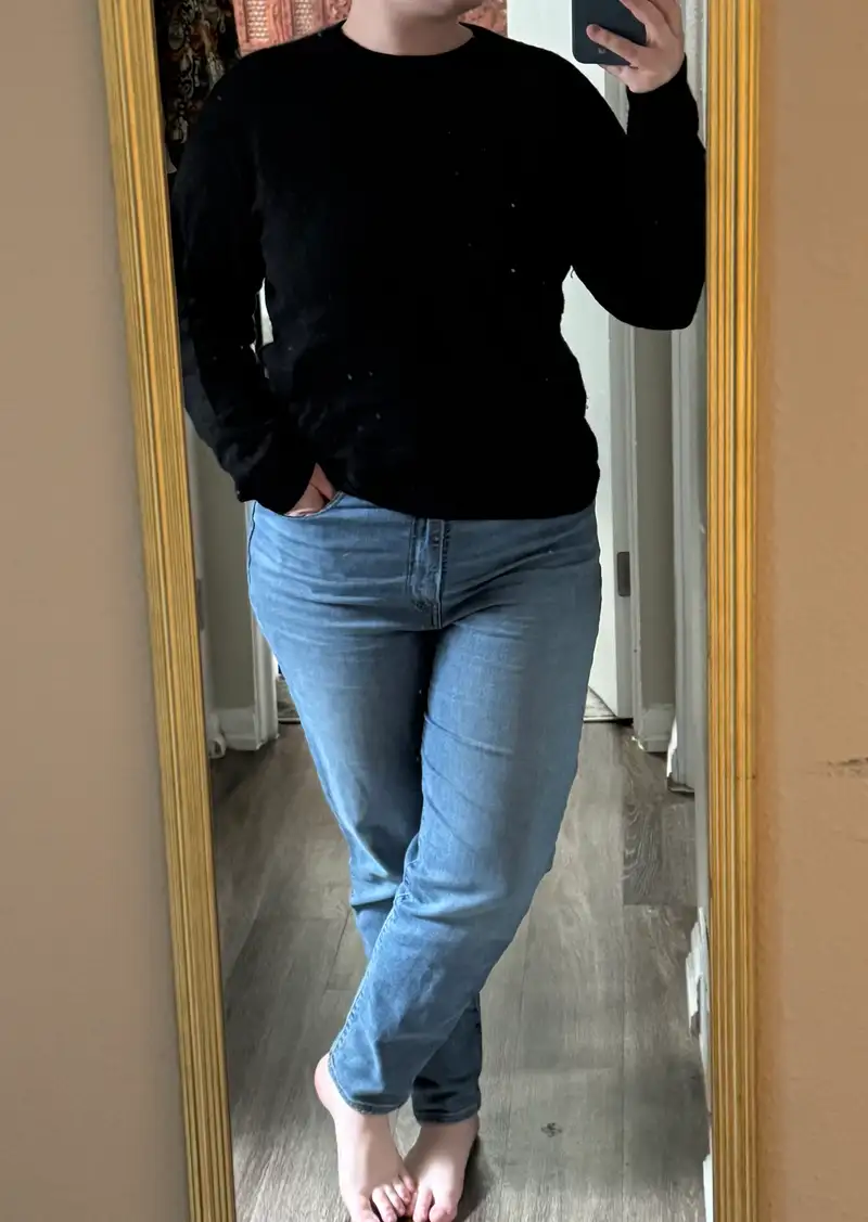Customer image of Mongolian Cashmere Crewneck Sweater