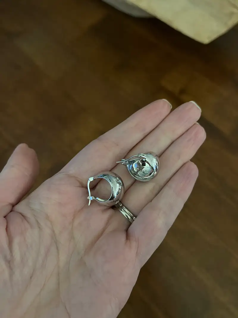 Silver Bold Herringbone Chain Necklace